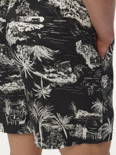KARL LAGERFELD - RTW-1 VACANCES AOP SHORTS