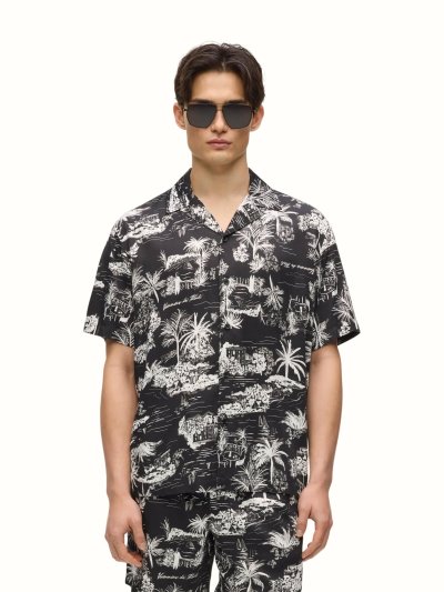 KARL LAGERFELD -  RTW-1 VACANCES AOP SSLV SHIRT
