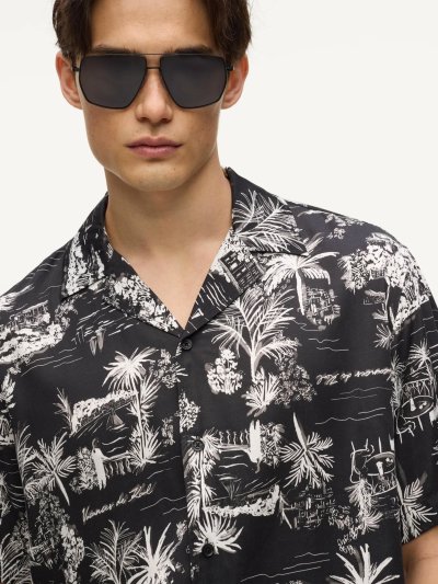 KARL LAGERFELD -  RTW-1 VACANCES AOP SSLV SHIRT