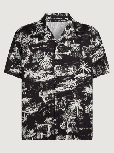 KARL LAGERFELD -  RTW-1 VACANCES AOP SSLV SHIRT