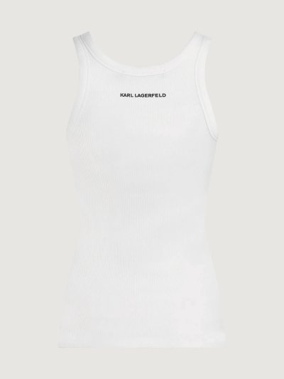 KARL LAGERFELD - IKON RIBBED TANK TOP