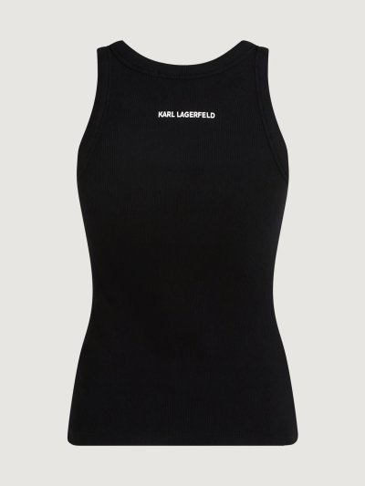 KARL LAGERFELD - IKON RIBBED TANK TOP