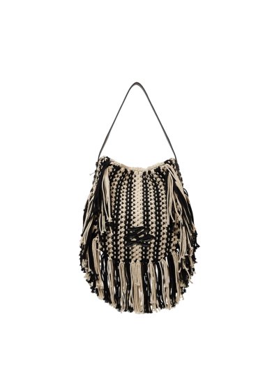 KARL LAGERFELD - K/AUTOGRAPH PATCH SHB FRINGE