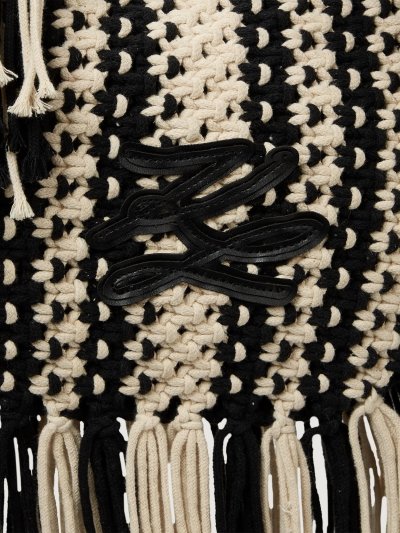KARL LAGERFELD - K/AUTOGRAPH PATCH SHB FRINGE