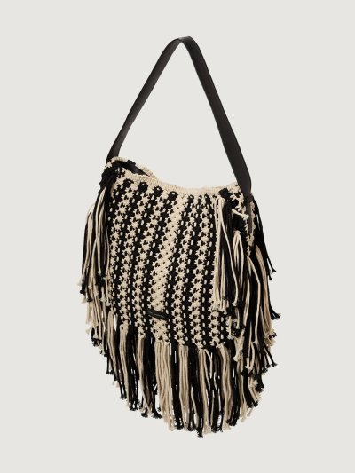 KARL LAGERFELD - K/AUTOGRAPH PATCH SHB FRINGE