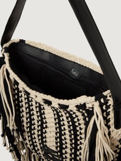 KARL LAGERFELD - K/AUTOGRAPH PATCH SHB FRINGE