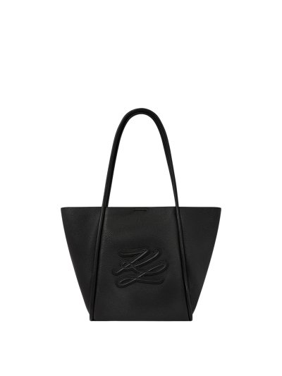 KARL LAGERFELD - K/AUTOGRAPH PATCH MD TOTE BLACK
