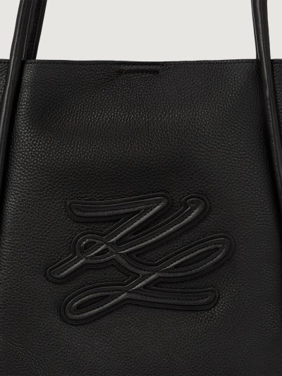 KARL LAGERFELD - K/AUTOGRAPH PATCH MD TOTE BLACK