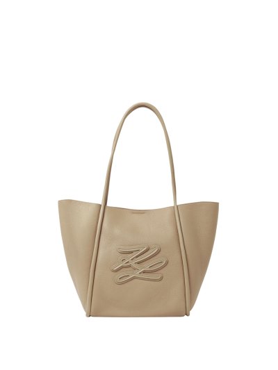 KARL LAGERFELD - K/AUTOGRAPH PATCH MD TOTE SAFARI
