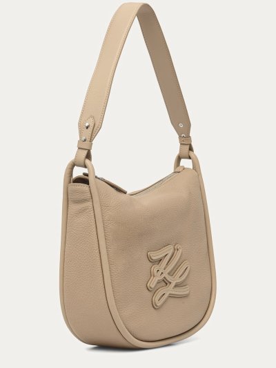 KARL LAGERFELD -  K/AUTOGRAPH PATCH HALFMOON SHB SAFARI