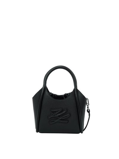 KARL LAGERFELD - K/AUTOGRAPH PATCH MINI TOTE BLACK