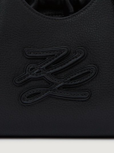 KARL LAGERFELD - K/AUTOGRAPH PATCH MINI TOTE BLACK