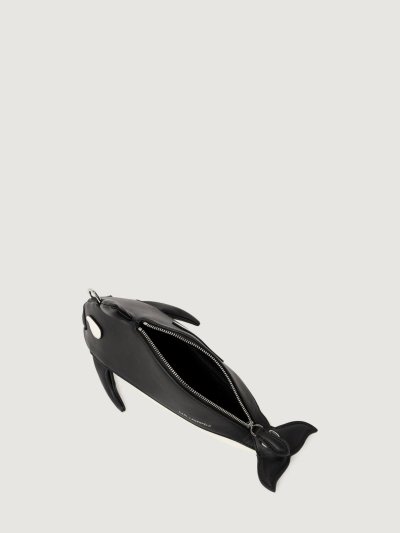 KARL LAGERFELD - IKON ORKA CROSSBODY BLACK