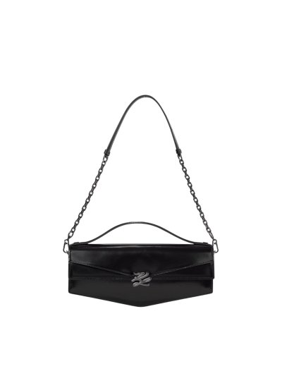 KARL LAGERFELD - K/AUTOGRAPH SWING XL HOBO BLACK