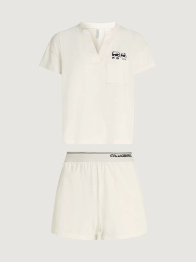 KARL LAGERFELD -  IKON SHORT PJ SET SS
