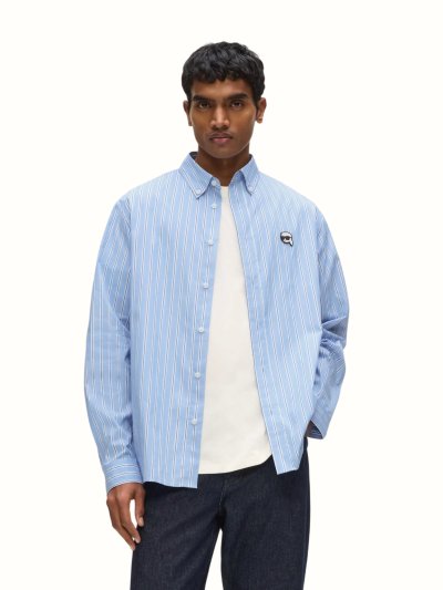 KARL LAGERFELD - IKON STRIPE RELAXED SHIRT