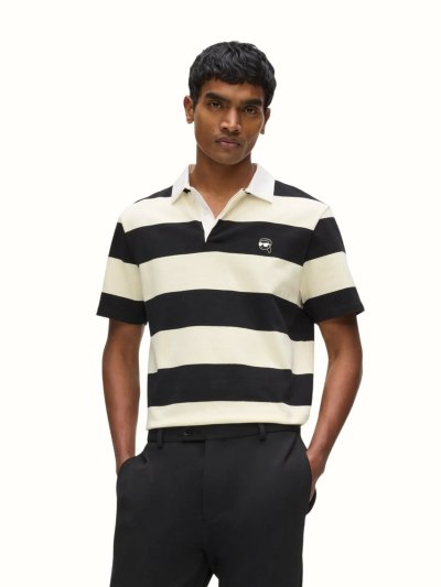 KARL LAGERFELD -  IKON HIDDEN PLACKET POLO