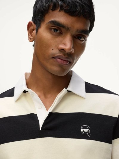 KARL LAGERFELD -  IKON HIDDEN PLACKET POLO