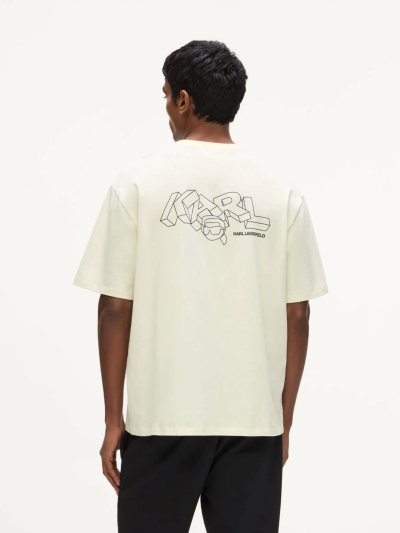 KARL LAGERFELD -  IKON KARL BACK PRINT T-SHIRT