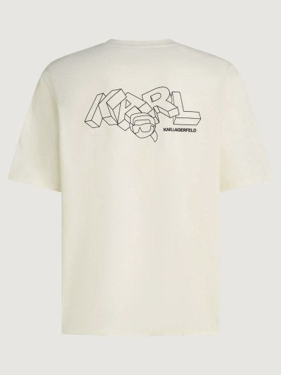 KARL LAGERFELD -  IKON KARL BACK PRINT T-SHIRT