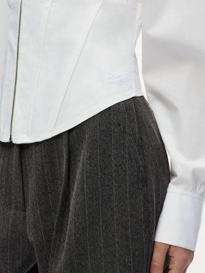 KARL LAGERFELD - RTW-1	CORSET POPLIN SHIRT