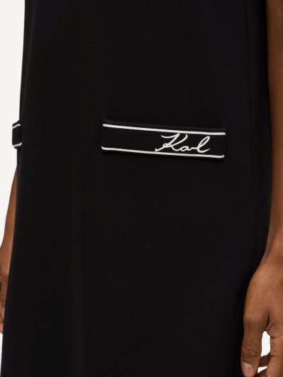 KARL LAGERFELD - RTW-1	LOGO JERSEY DRESS