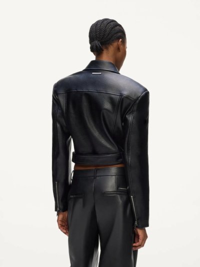 KARL LAGERFELD - RTW-1 FAUX LEATHER BIKER JACKET
