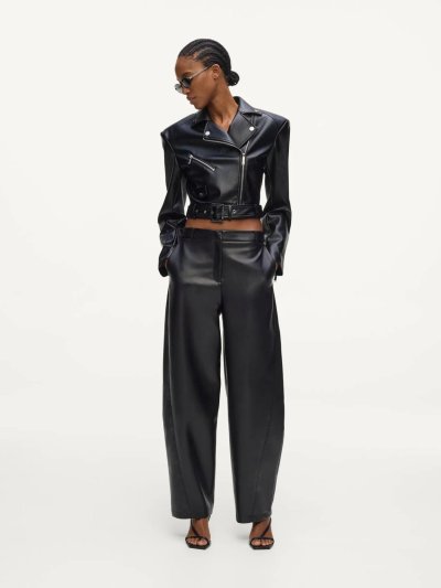 KARL LAGERFELD - RTW-1 FAUX LEATHER BIKER JACKET