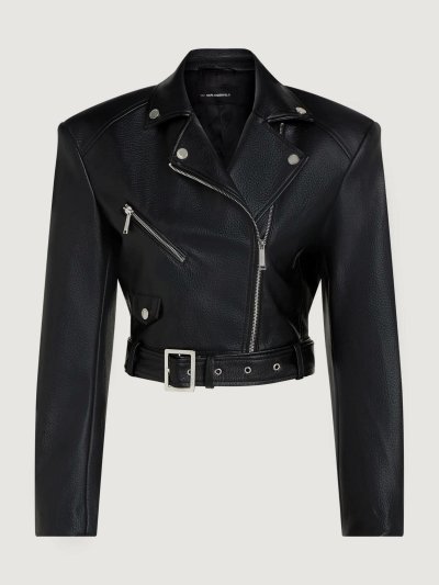 KARL LAGERFELD - RTW-1 FAUX LEATHER BIKER JACKET