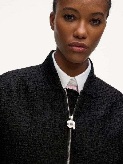 KARL LAGERFELD - IKON BOUCLE BOMBER