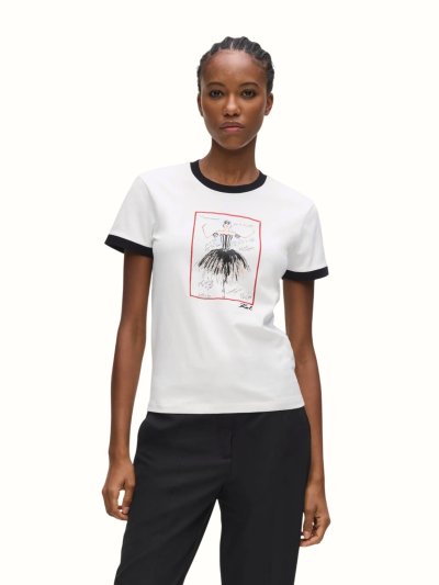 KARL LAGERFELD - LE BALLET SLIM FIT T-SHIRT