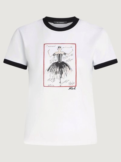 KARL LAGERFELD - LE BALLET SLIM FIT T-SHIRT
