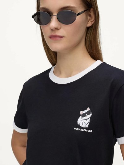 KARL LAGERFELD - IKON CHOUPETTE CONTRAST TSHIRT