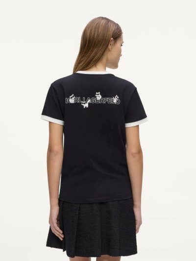 KARL LAGERFELD - IKON CHOUPETTE CONTRAST TSHIRT