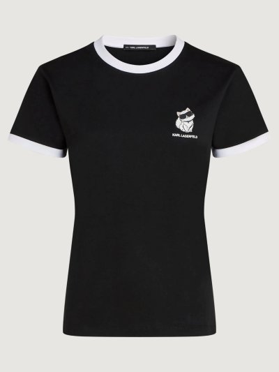 KARL LAGERFELD - IKON CHOUPETTE CONTRAST TSHIRT