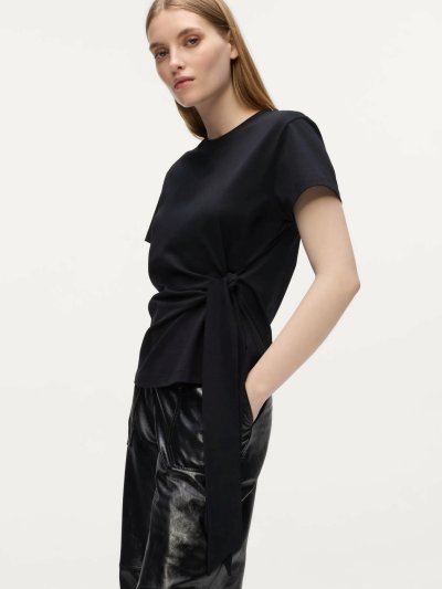 KARL LAGERFELD - KNOT DETAIL TSHIRT