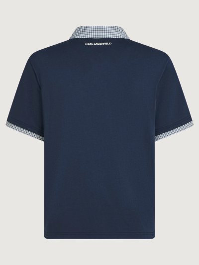 KARL LAGERFELD - IKON FABRIC MIX POLO