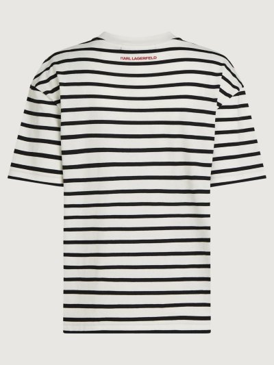 KARL LAGERFELD - IKON C MUSE STRIPE T-SHIRT