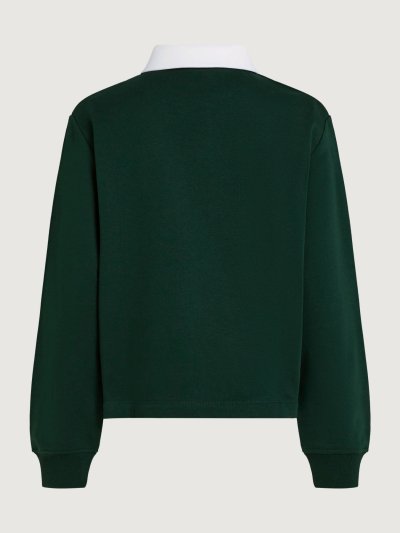 KARL LAGERFELD - SIGNATURE HEM POLO SWEATSHIRT
