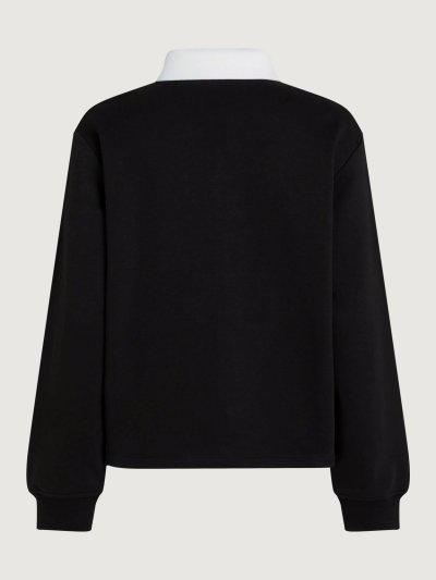 KARL LAGERFELD - SIGNATURE HEM POLO SWEATSHIRT