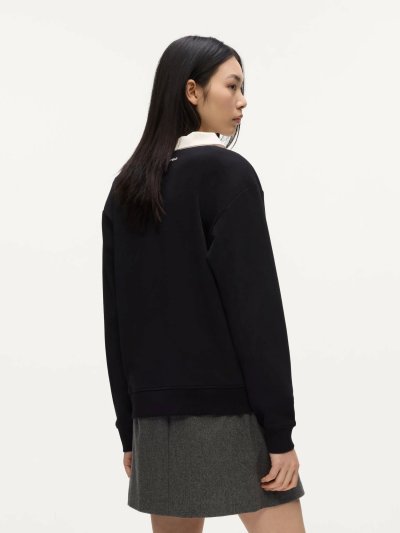 KARL LAGERFELD - IKON FABRIC MIX SWEATSHIRT