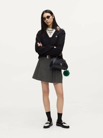 KARL LAGERFELD - IKON FABRIC MIX SWEATSHIRT