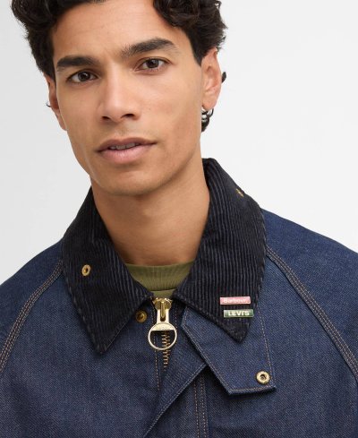 BARBOUR X LEVI'S OVERSIZED BEDALE DENIM JACKET
