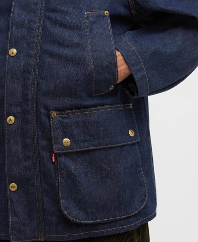 BARBOUR X LEVI'S OVERSIZED BEDALE DENIM JACKET