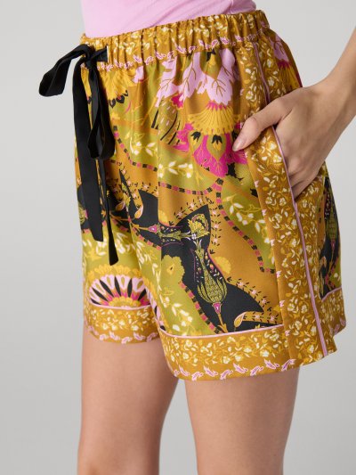 DVF	DELFINE SHORTS	REALTO MEDALLION MED ECRU