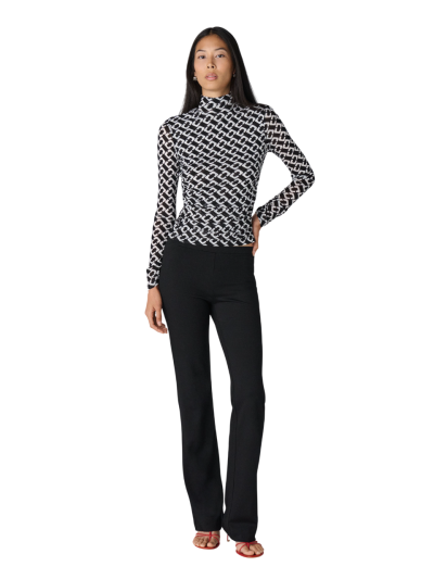 DVF LOGAN TOP CHAIN LINK MEDIUM BLACK