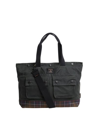 BARBOUR FIELD WAX TOTE BAG