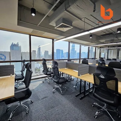 สำนักงานให้เช่าพร้อมเฟอร์นิเจอร์ ถนนเพชรบุรีตัดใหม่ เริ่มต้นราคาพิเศษ