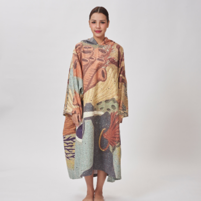 Unisex Modest Poncho SILK Suede Hypoallergenic Comfort