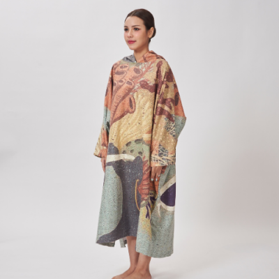 Unisex Modest Poncho SILK Suede Hypoallergenic Comfort